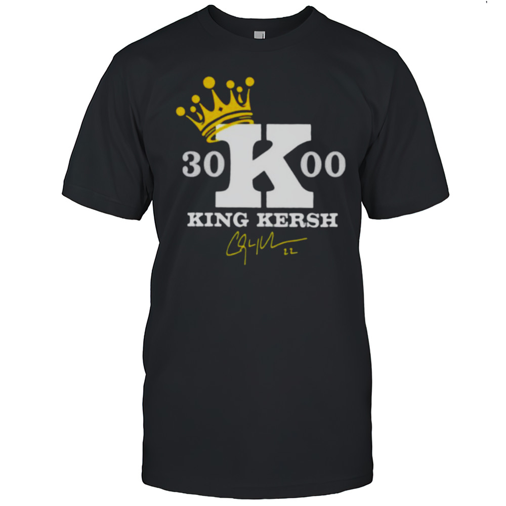 Clayton Kershaw 3000 Career Strikeouts King Kersh Signature Shirt