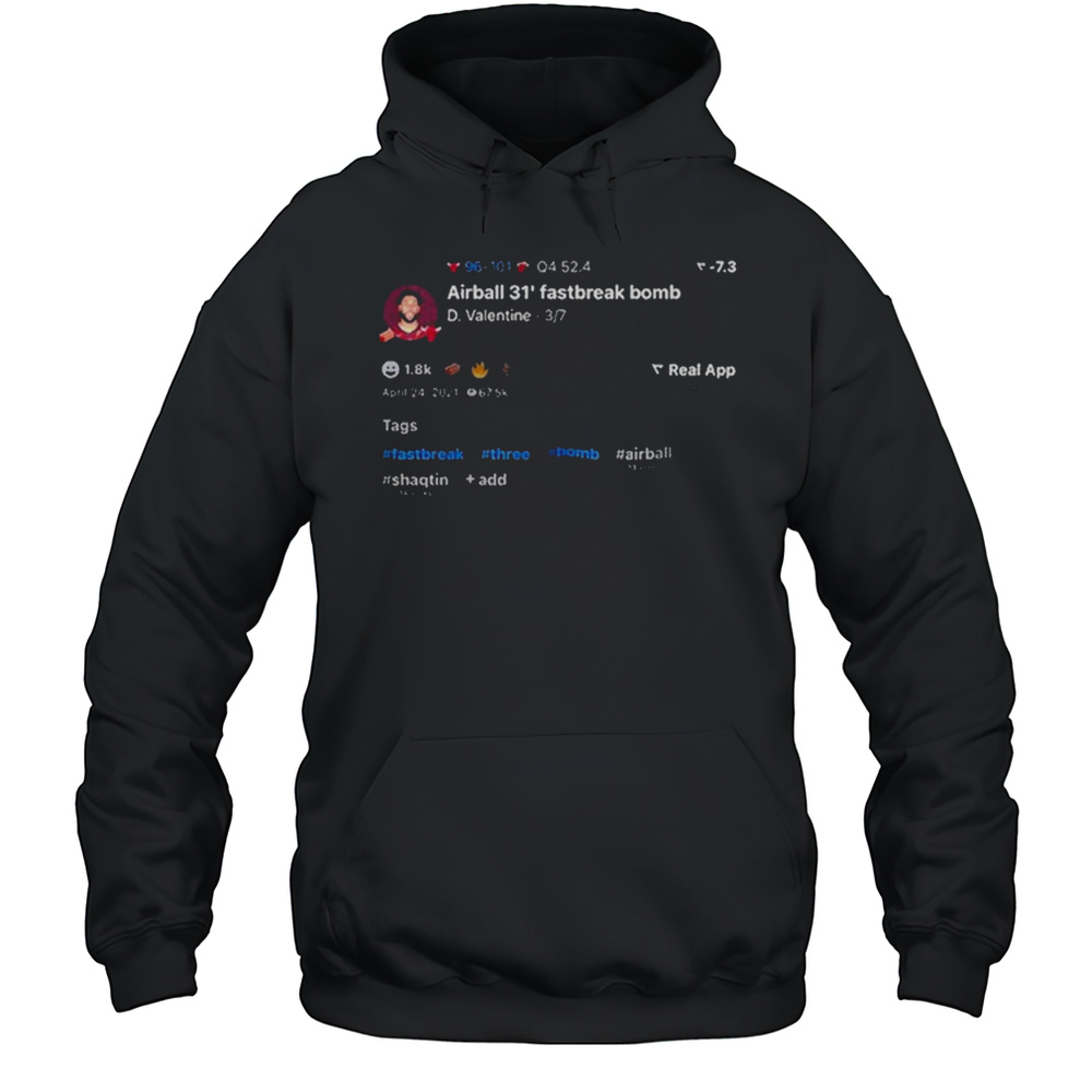 Denzel Valentine Airball 31 Fastbreak Bomb Shirt Unisex Hoodie