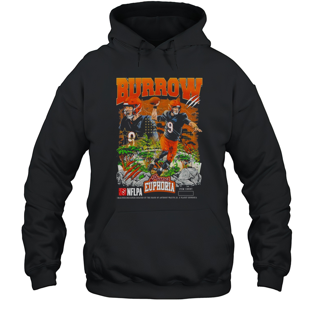 Joe Burrow NFLPA Planet Euphoria T-shirt Unisex Hoodie