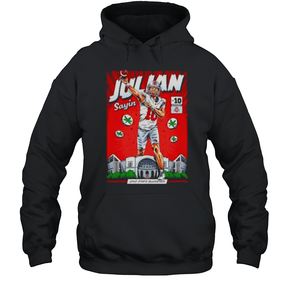 Ohio State Buckeyes 10 Julian Sayin NIL Comic Shirt Unisex Hoodie