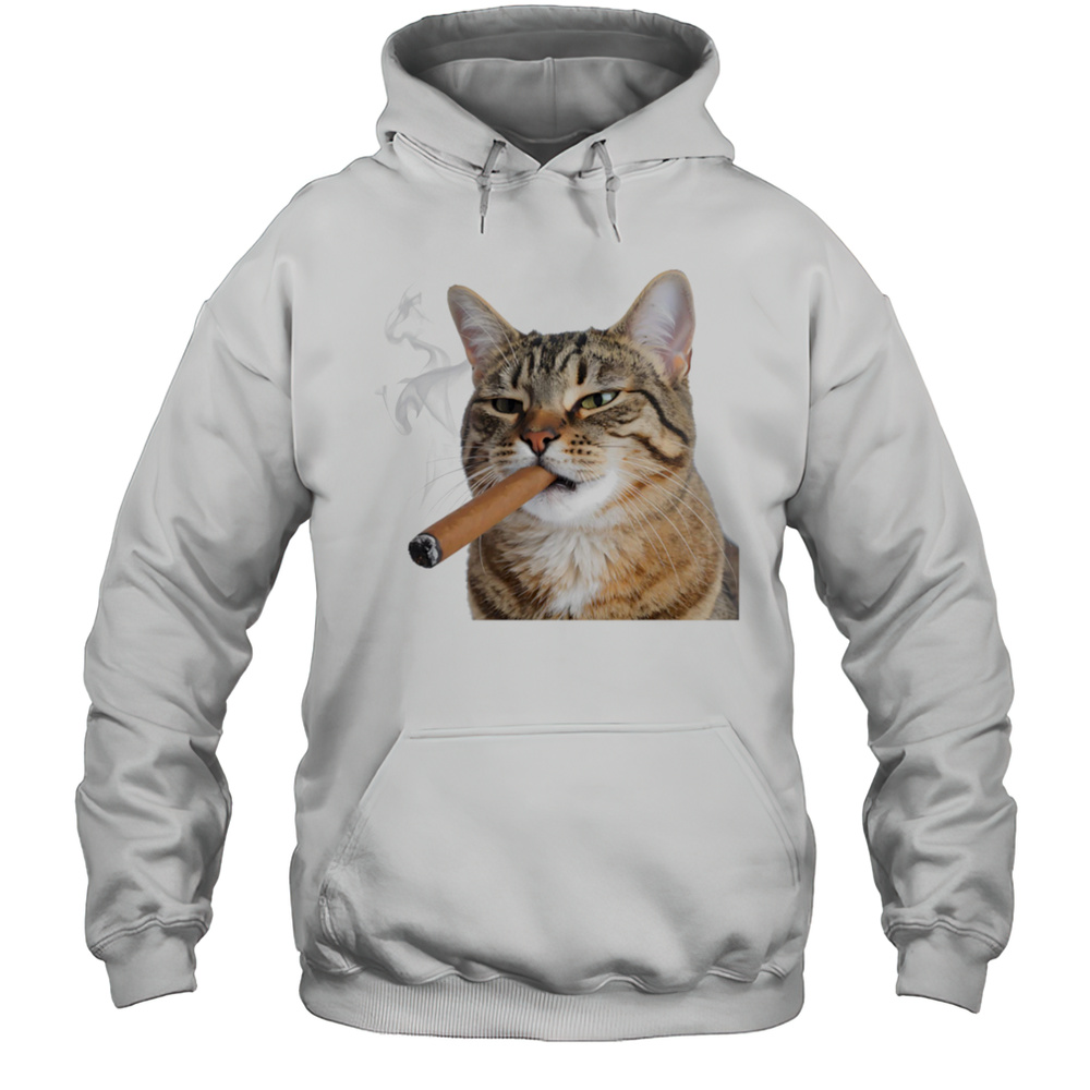 Smoke Cat Shirt Unisex Hoodie