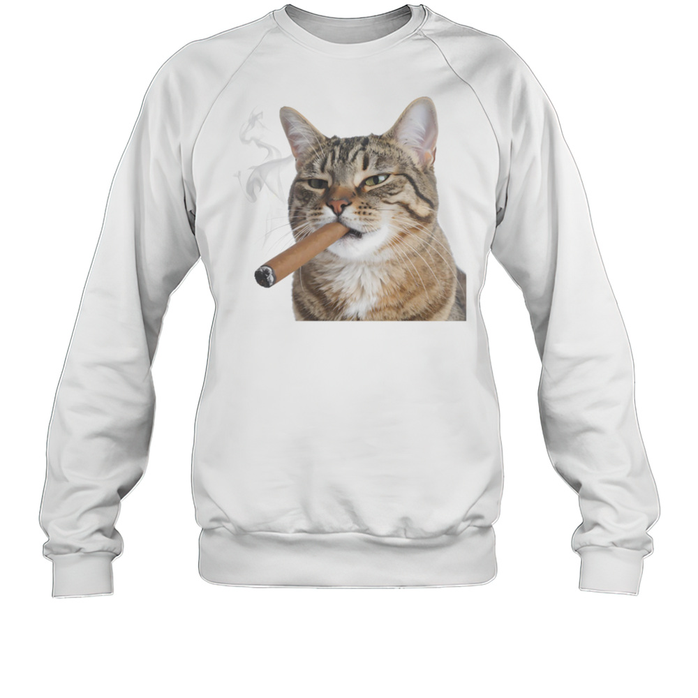 Smoke Cat Shirt Unisex Sweatshirt