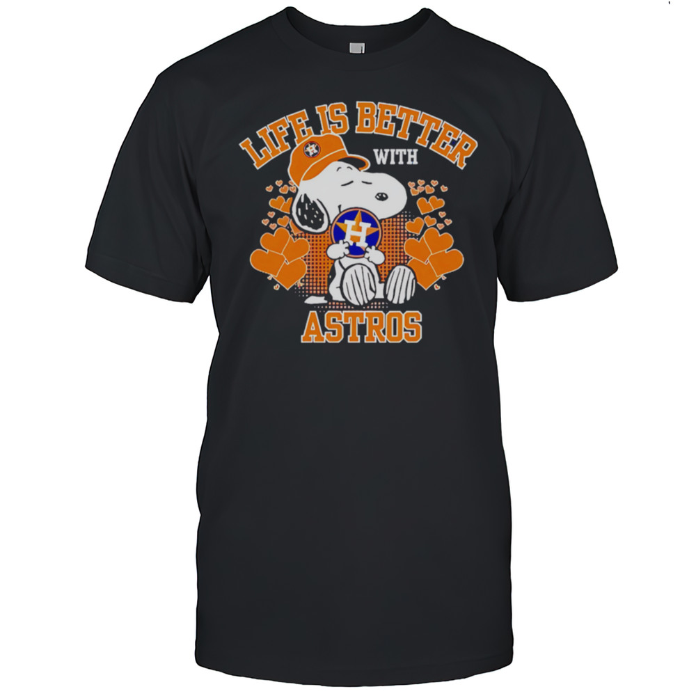 Snoopy Life Is Better With Astros Shirt