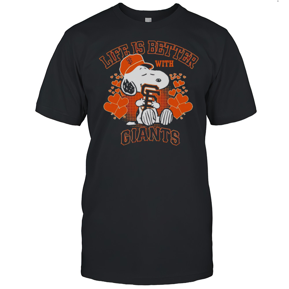 Snoopy Life Is Better With Giants Shirt