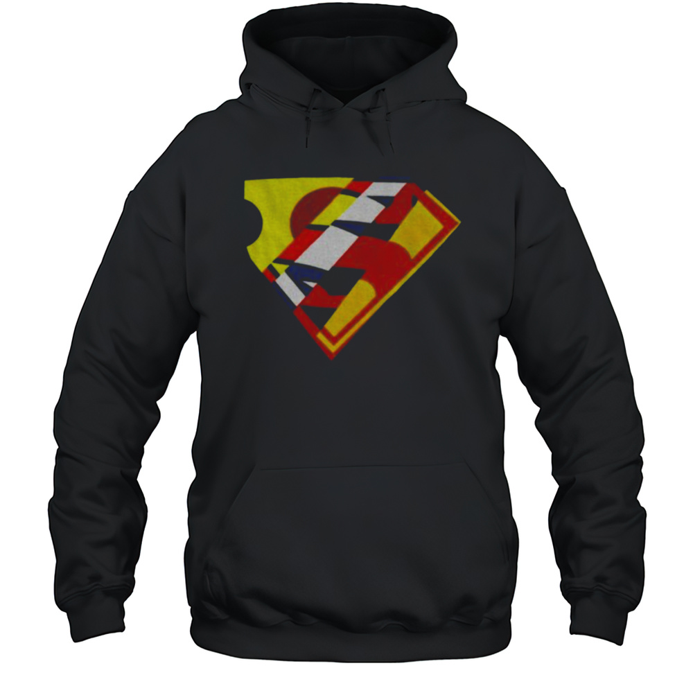 Superman Mixed Logo Shirt Unisex Hoodie