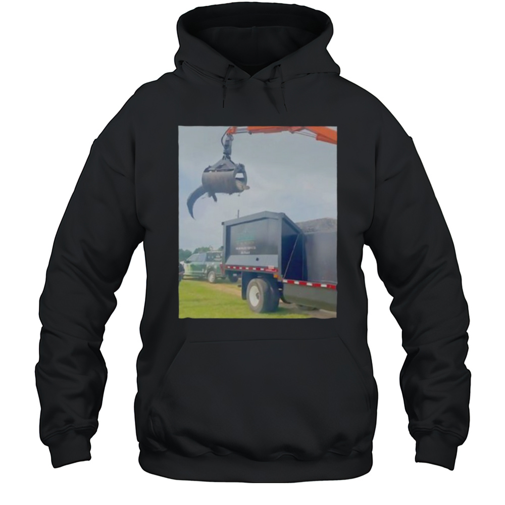 Texas Officials Lift Monstrous Brute Of A 12 Foot Alligator Alcatraz Shirt Unisex Hoodie
