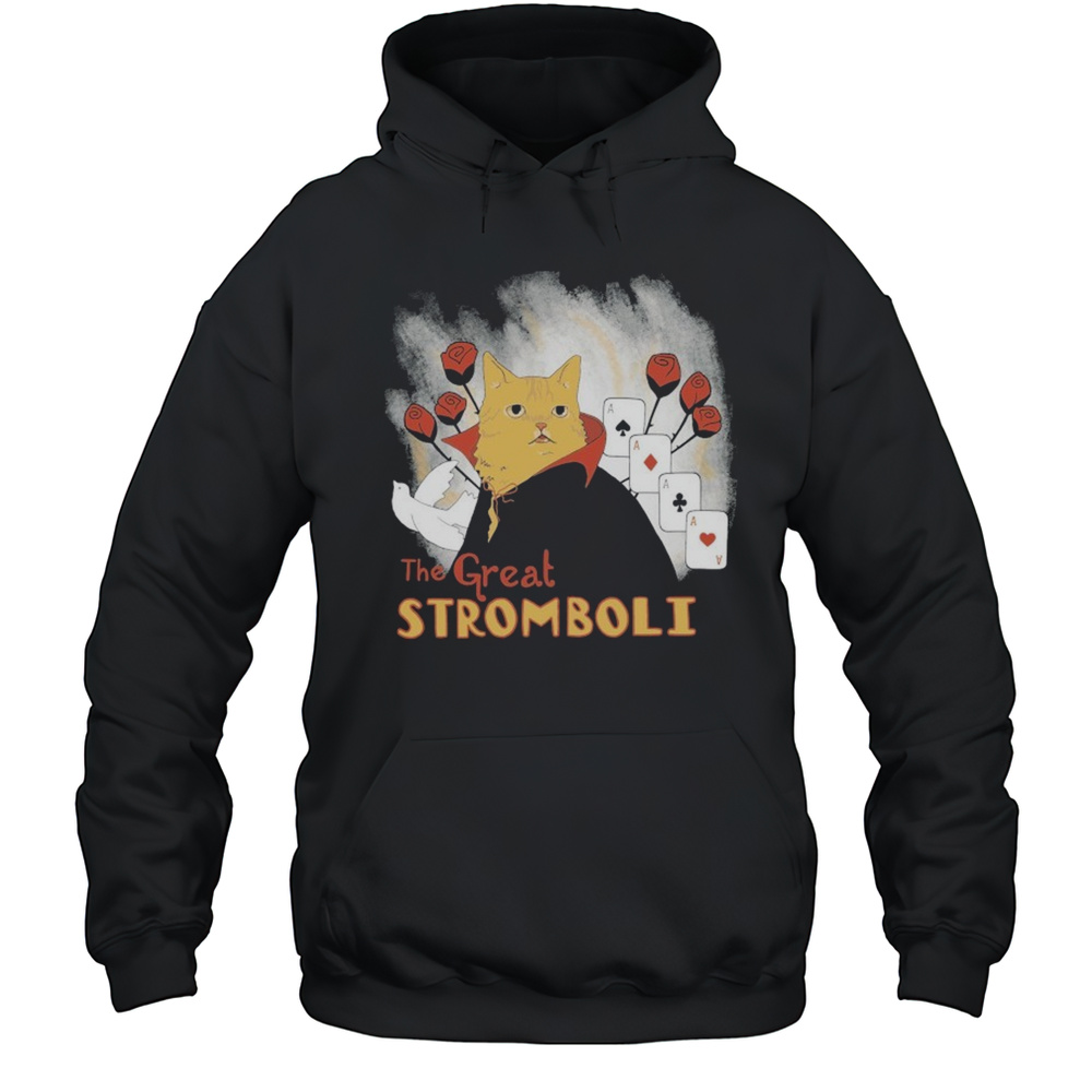 The Great Stromboli Cat Cards T-shirt Unisex Hoodie