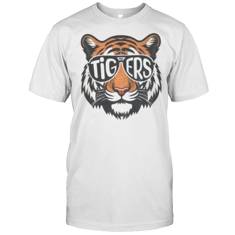 Tigers Sunglasses Graphic Detroit Baseball Shirt