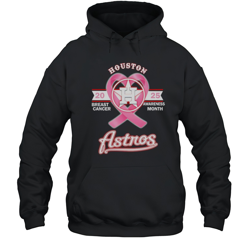 2025 Breast Cancer Awareness Month Houston Astros Shirt Unisex Hoodie