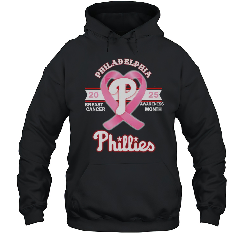 2025 Breast Cancer Awareness Month Philadelphia Phillies Shirt Unisex Hoodie
