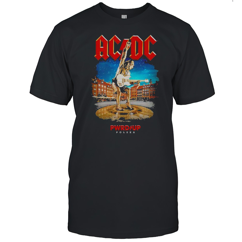 AC DC Warsaw PWR UP Tour Two Sided Unisex 2025 T-Shirt