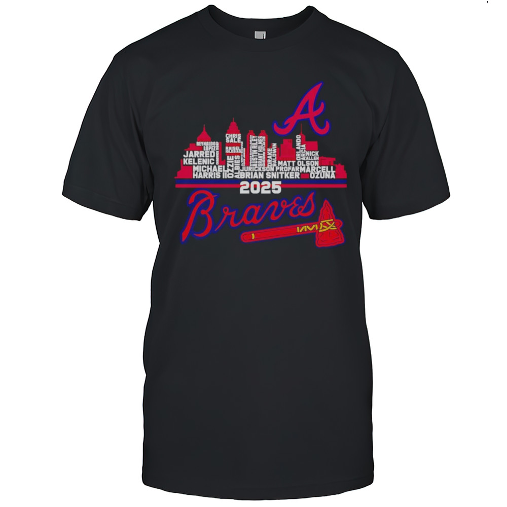 Atlanta Braves 2025 Skyline Name Shirt