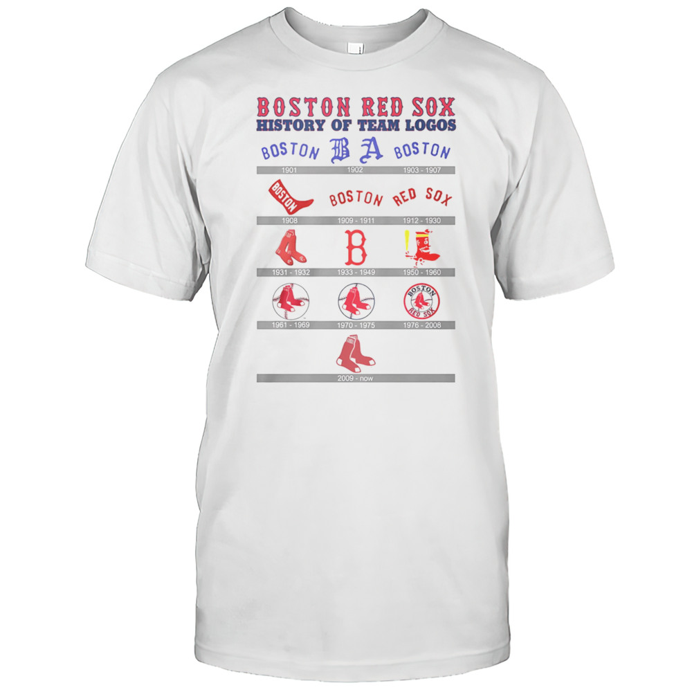 Boston Red Sox History Of Team Logos Shirt