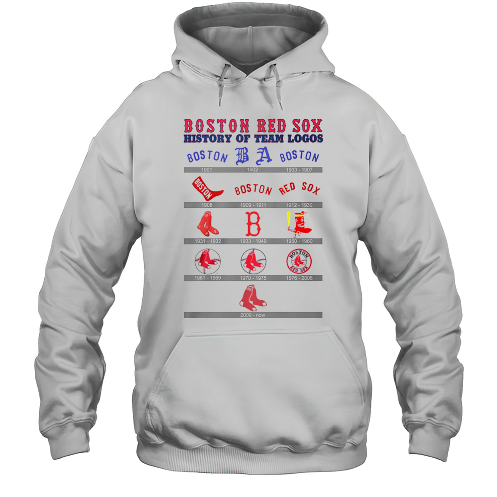 Boston Red Sox History Of Team Logos Shirt Unisex Hoodie