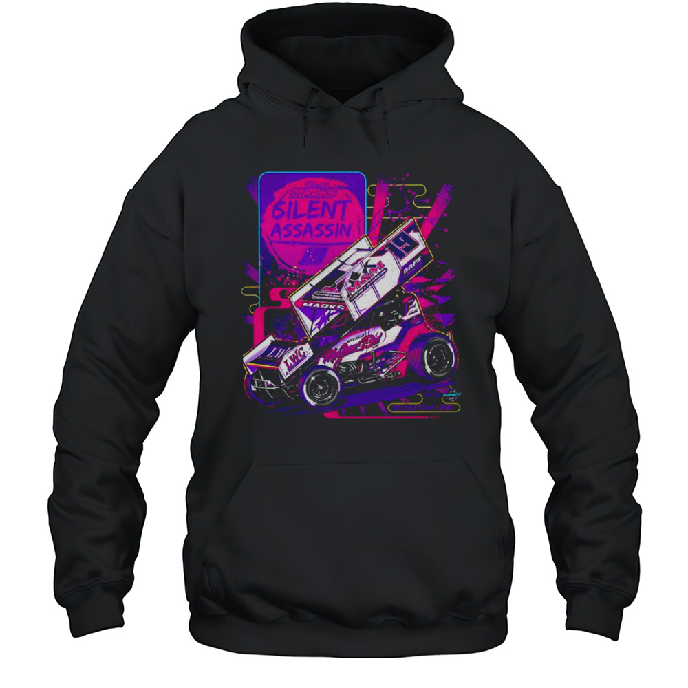 Brent Marks Silent Assassin Sprint Car Racing Tribute Shirt Unisex Hoodie