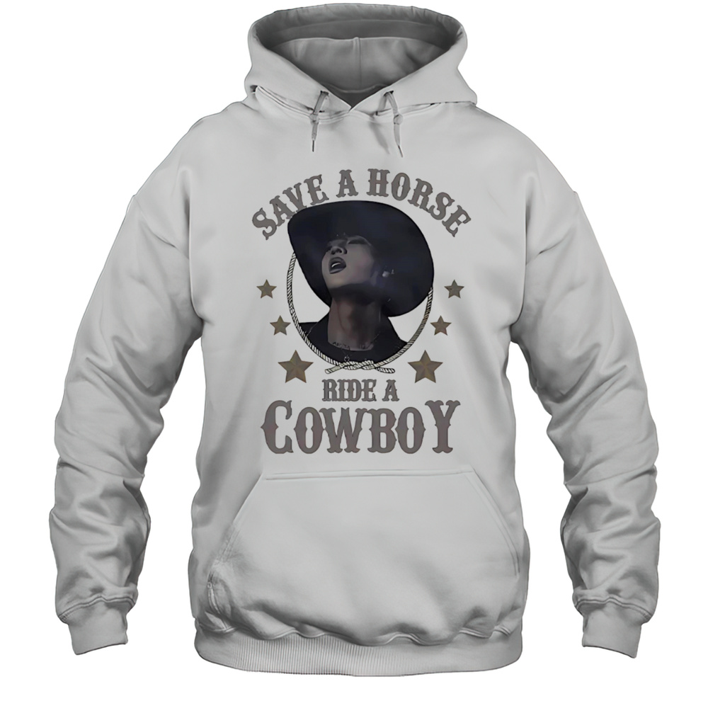 BTS Jin Save A Horse Ride A Cowboy Shirt Unisex Hoodie