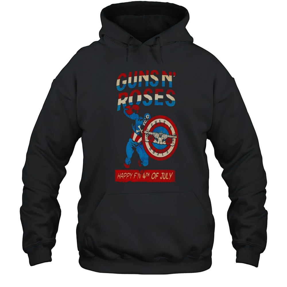 Gun N Roses Happy 4th Of July Unisex T-Shirt Unisex Hoodie