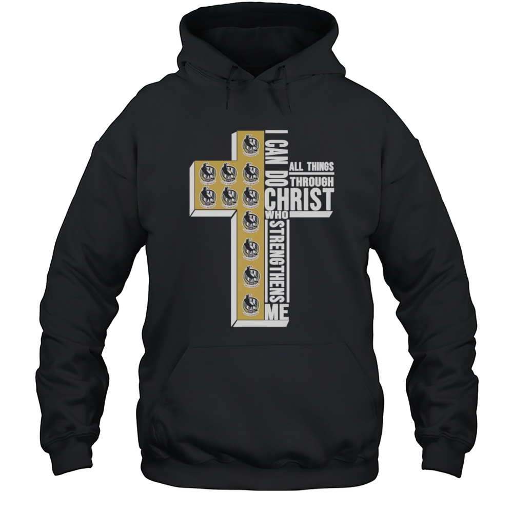 I Can Do All Things Through Christ Who Strengthens Me Collingwood Logo Shirt Unisex Hoodie