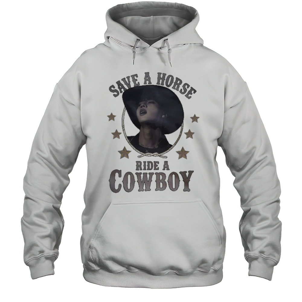 IJBOL Save A Hores Ride A Cowboy Shirt Unisex Hoodie