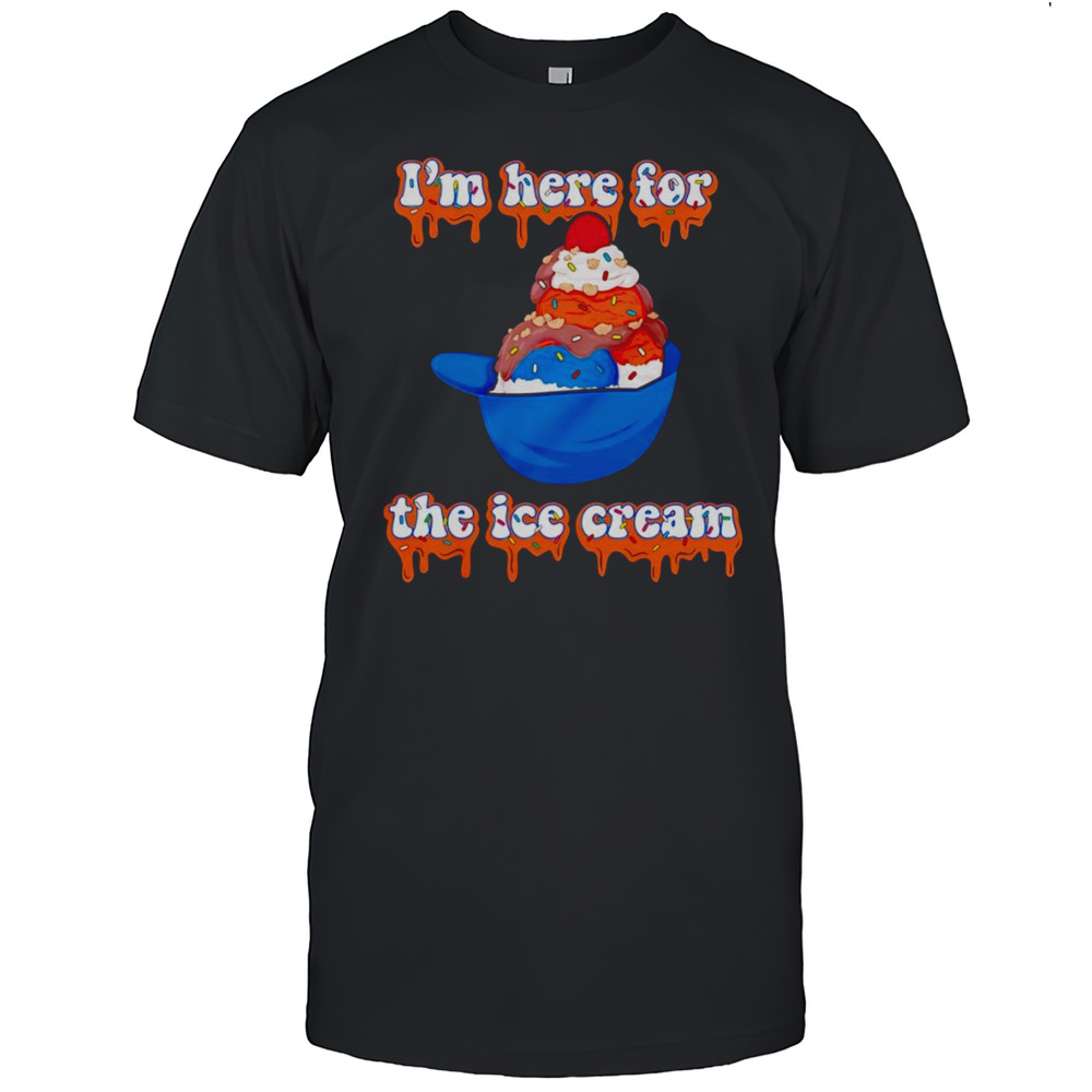 Im Here For The Ice Cream Helmet Shirt