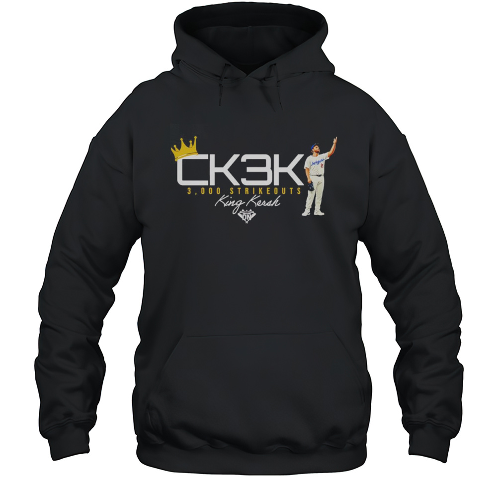 King Kersh 3000 Strikeouts I Los Angeles Baseball Shirt Unisex Hoodie