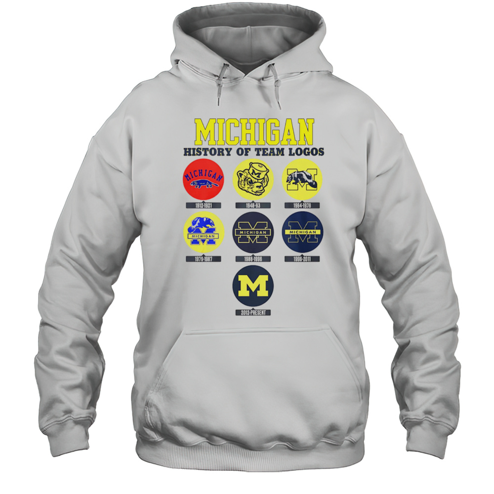 Michigan History Of Team Logos Shirt Unisex Hoodie