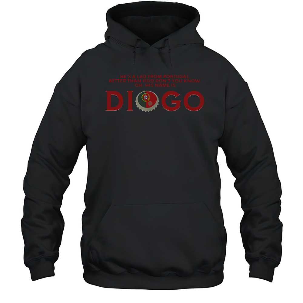 Oh His Name Is Diogo Liverpool Diogo Jota T-Shirt Unisex Hoodie