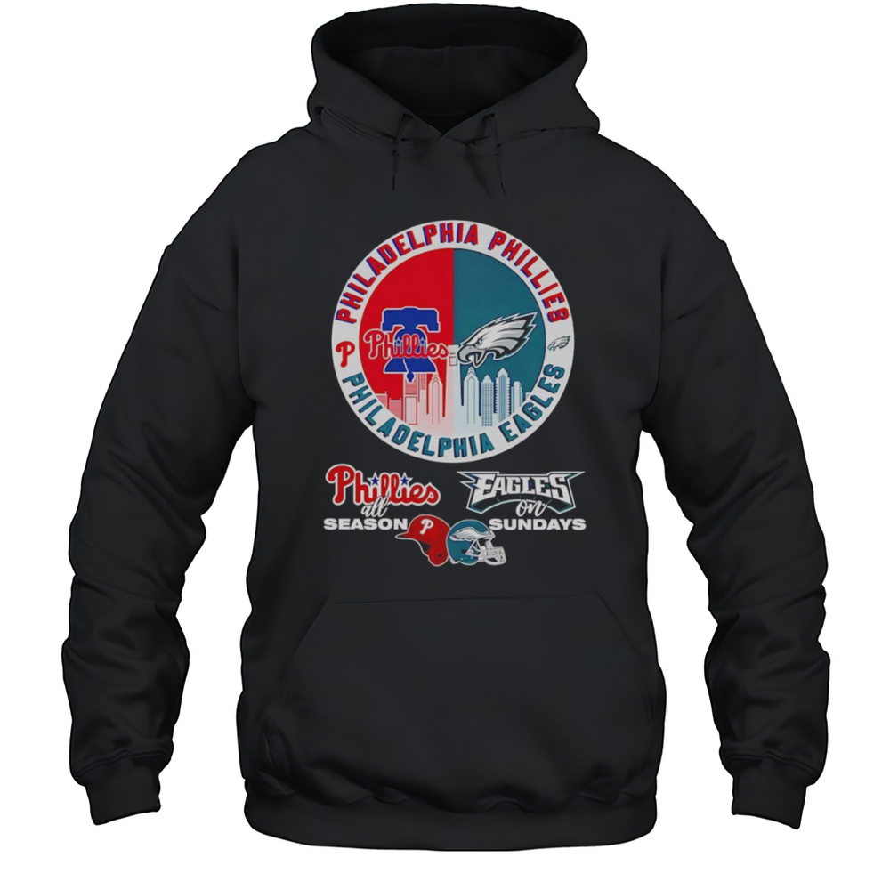 Philadelphia Phillies All Season Eagles On Sundays Shirt Unisex Hoodie
