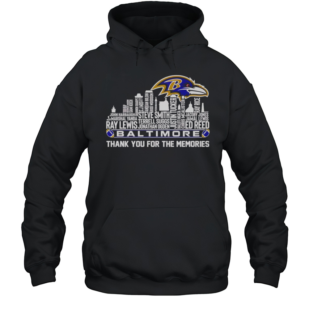 Skyline Name Baltimore Thank You For The Memories Shirt Unisex Hoodie
