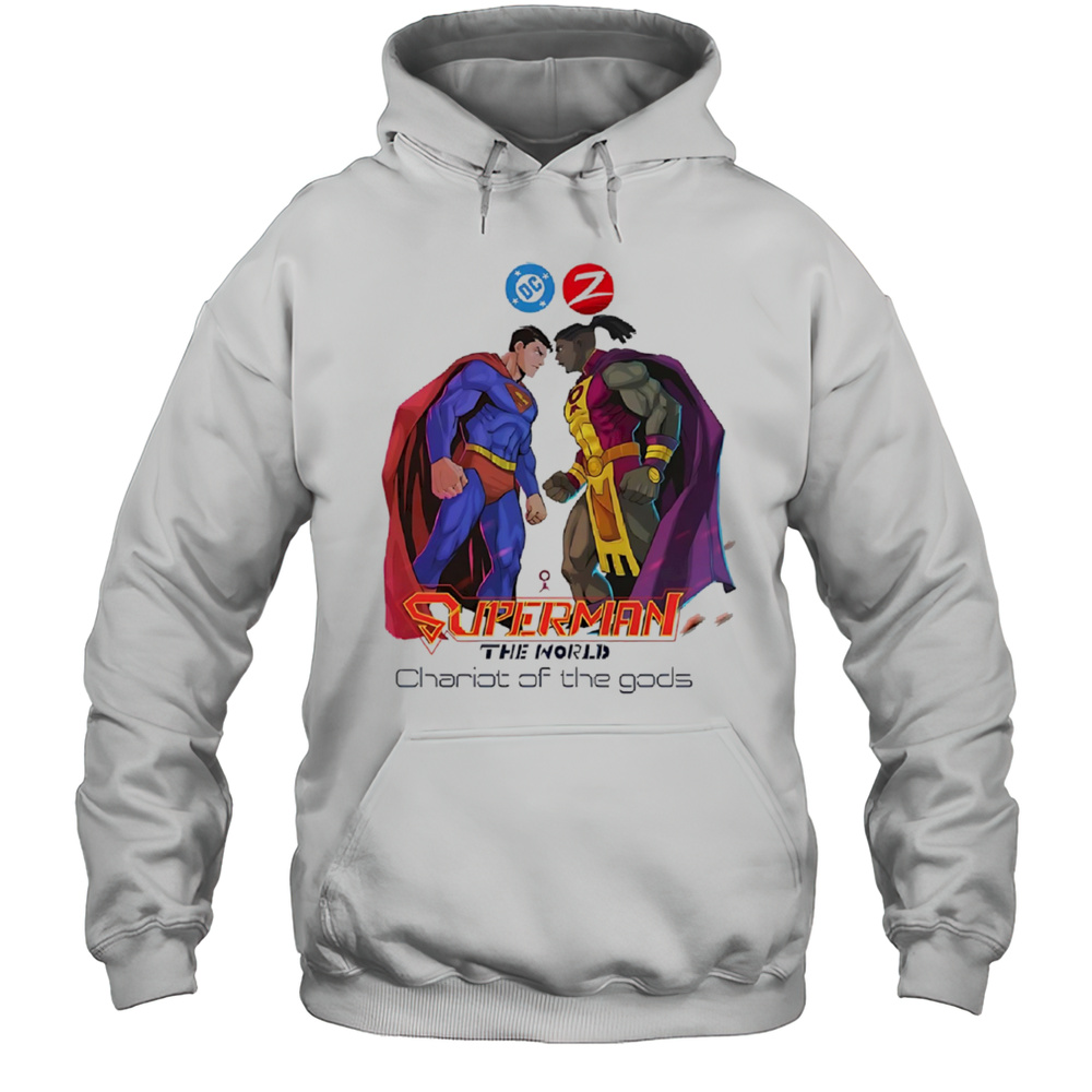 Superman The World On Zebra Comics Shirt Unisex Hoodie