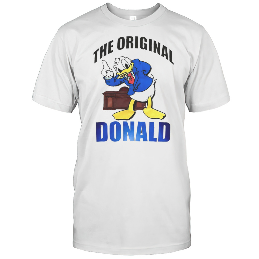 Donald Duck Beige Disney The Original Donald Cartoon Shirt