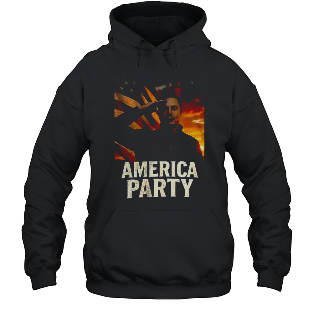 Elon Musk America Party 2025 T-Shirt Unisex Hoodie