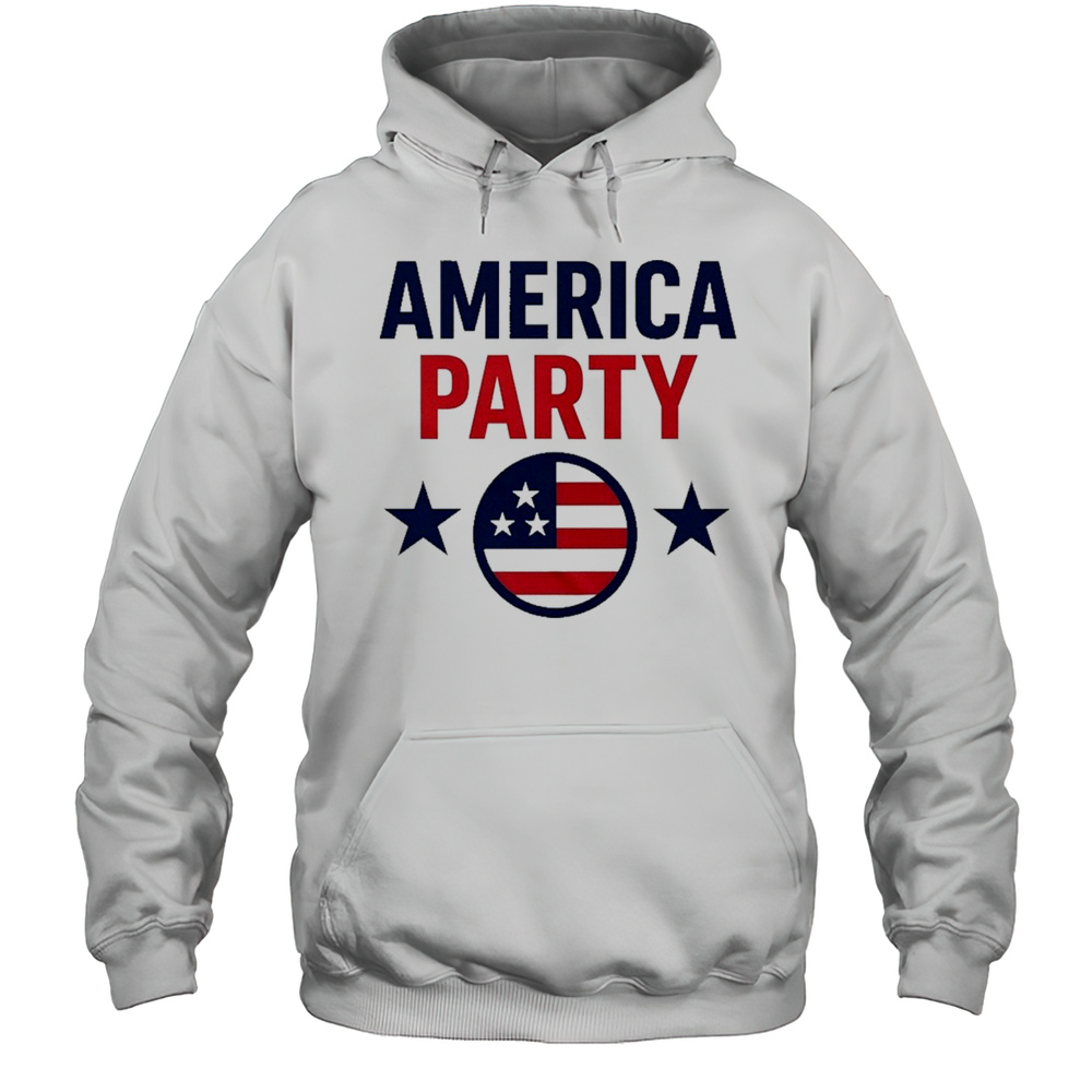Elon Musk America Party Supporter T-Shirt Unisex Hoodie