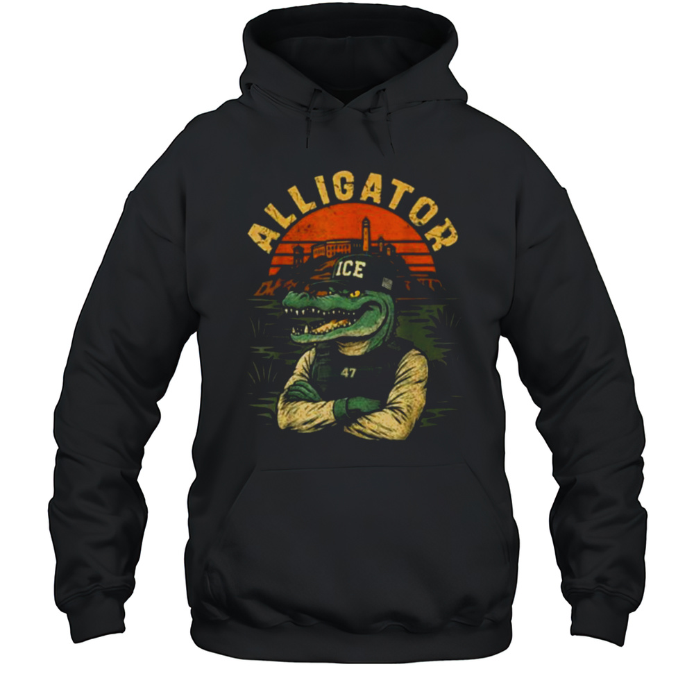 Florida Alligator Ice Funny Trump 2025 T Shirt Unisex Hoodie