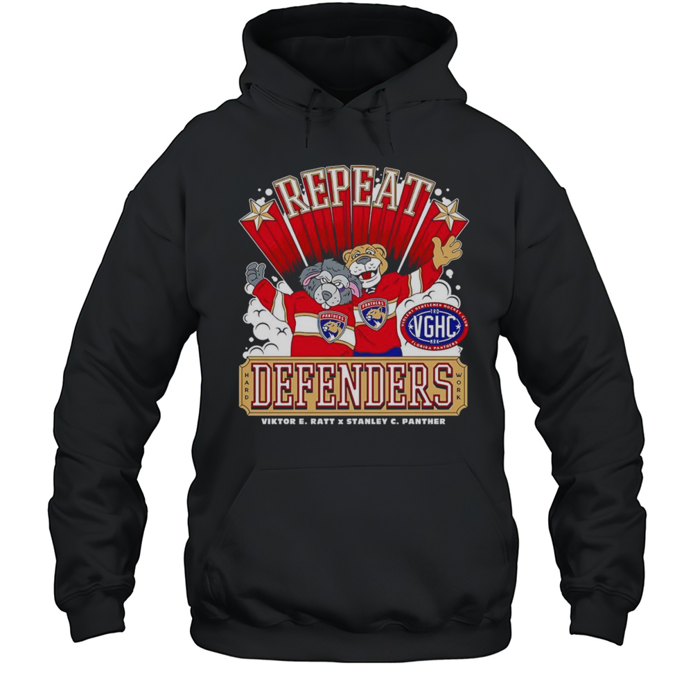 Florida Panthers 2024-2025 Back-to-Back Stanley Cup Champions Repeat Defenders Shirt Unisex Hoodie