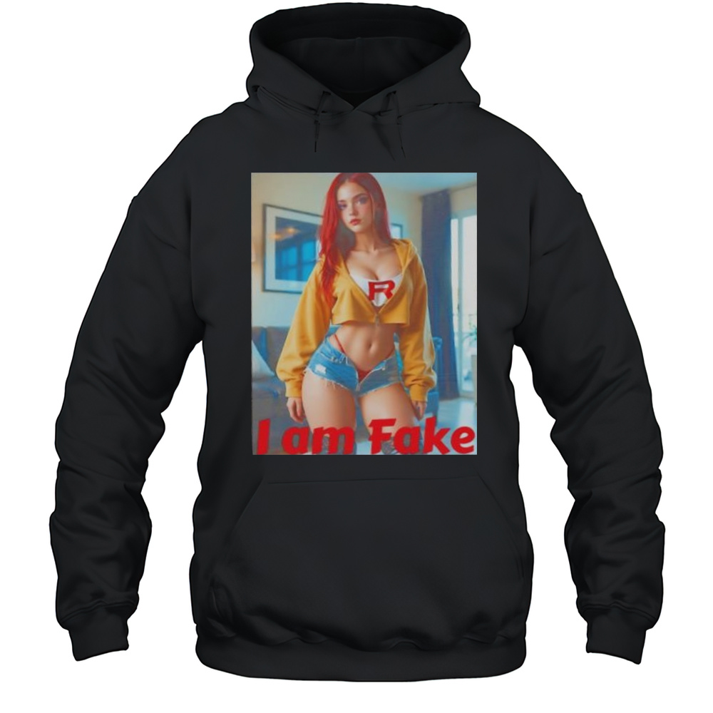 I Am Fake Girl Shirt Unisex Hoodie