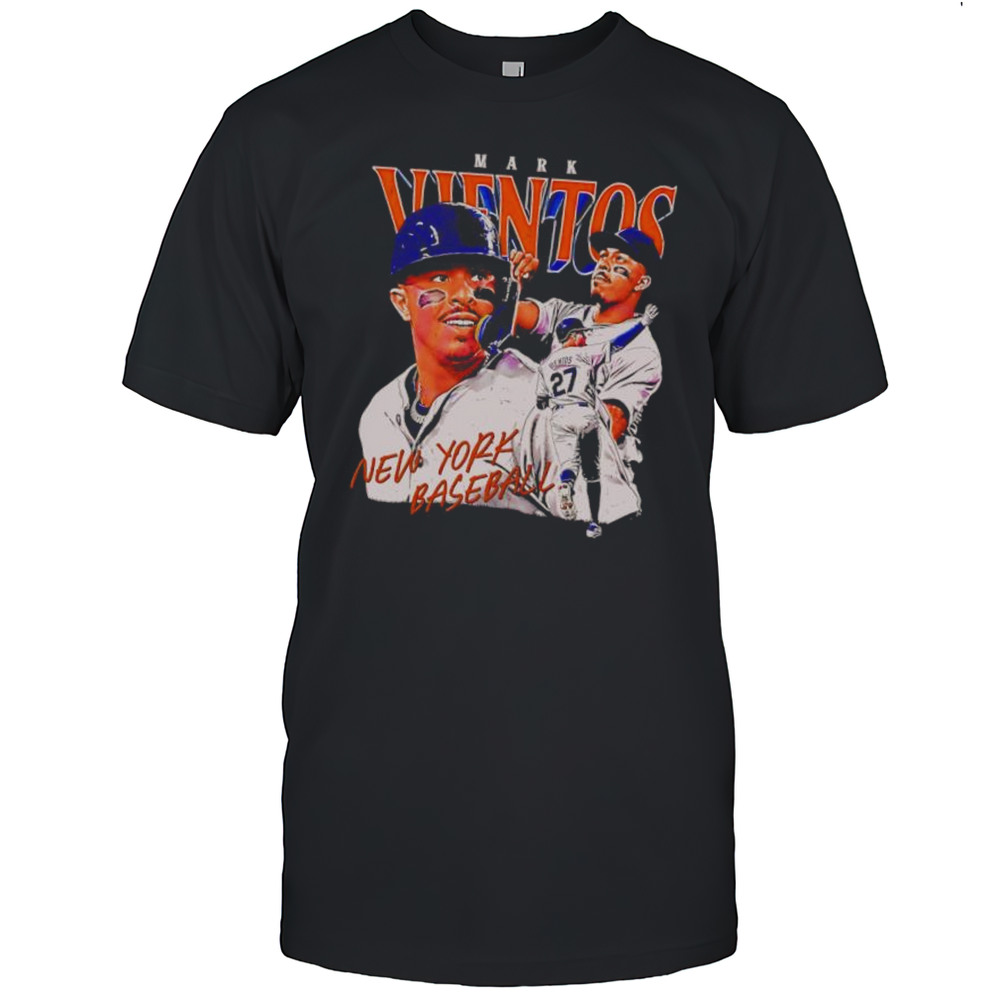 Mark Vientos New York Baseball Vintage Portrait Art Shirt