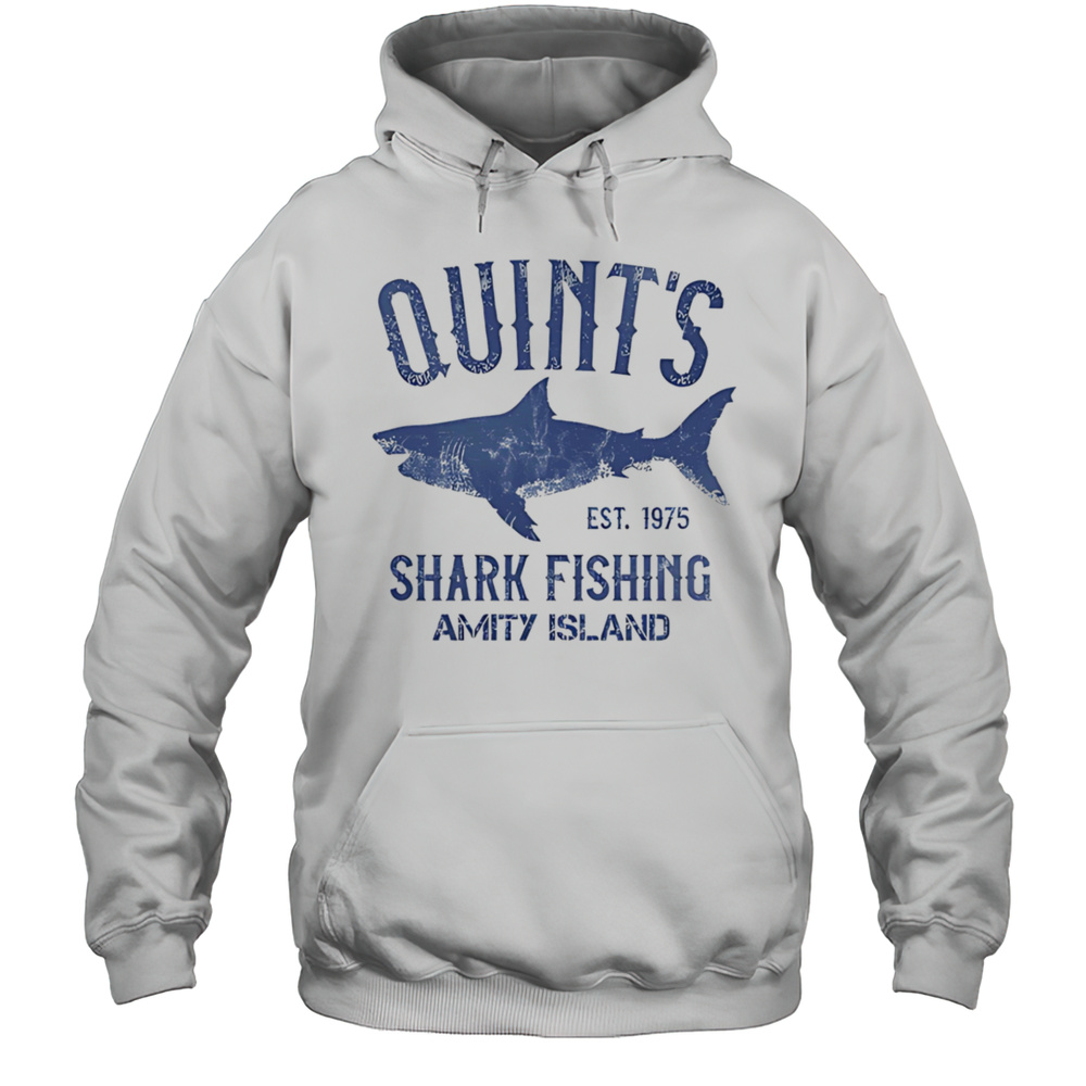 Quints Shark Fishing Amity Island Shirt Unisex Hoodie
