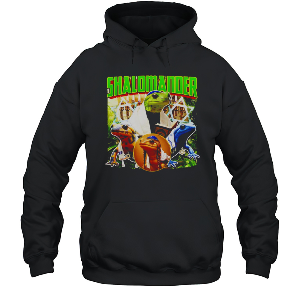 Shalomander Jewish Salamander Graphic Shirt Unisex Hoodie