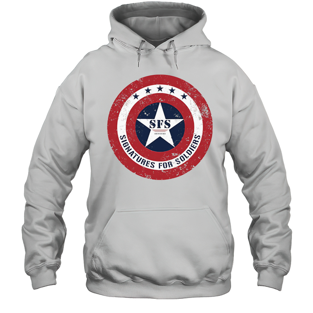 Signatures For Soldiers American Captain Star Shirt Unisex Hoodie