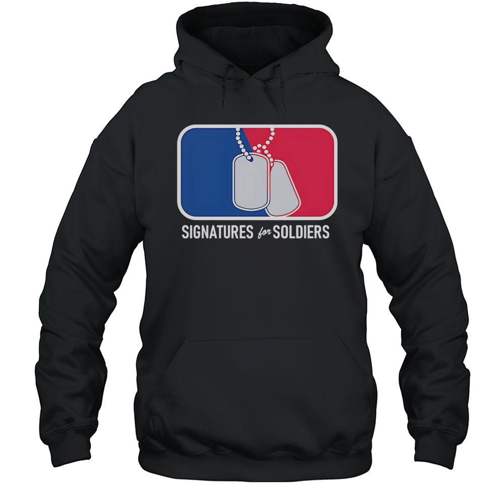 Signatures For Soldiers Dog Tags Shirt Unisex Hoodie