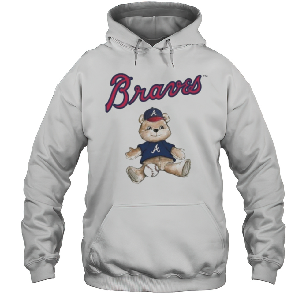 Tiny Turnip Teddy Bear X Atlanta Braves Baseball T Shirt Unisex Hoodie