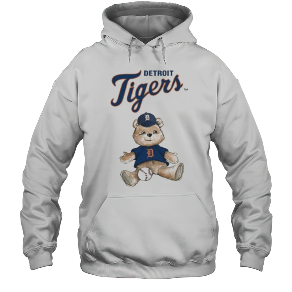 Tiny Turnip Teddy Bear X Detroit Tigers Baseball T Shirt Unisex Hoodie