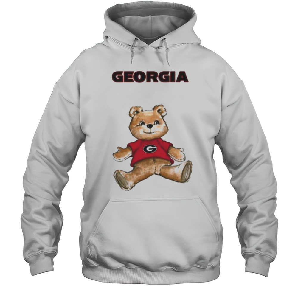 Tiny Turnip Teddy Bear X Georgia Bulldogs T Shirt Unisex Hoodie