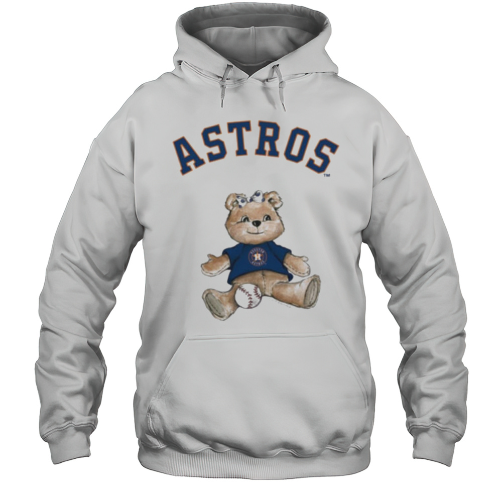 Tiny Turnip Teddy Bear X Houston Astros Baseball T Shirt Unisex Hoodie