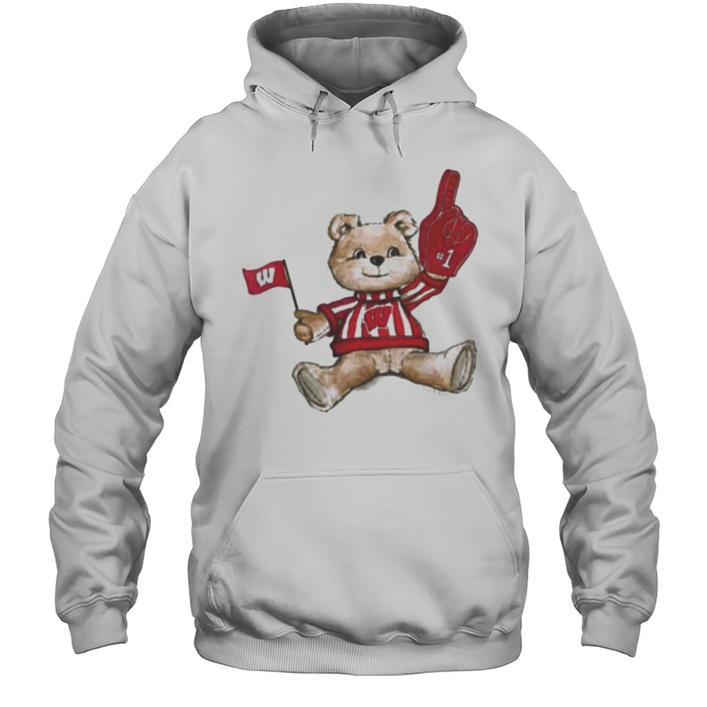 Tiny Turnip Teddy Bear X Wisconsin Badgers T Shirt Unisex Hoodie