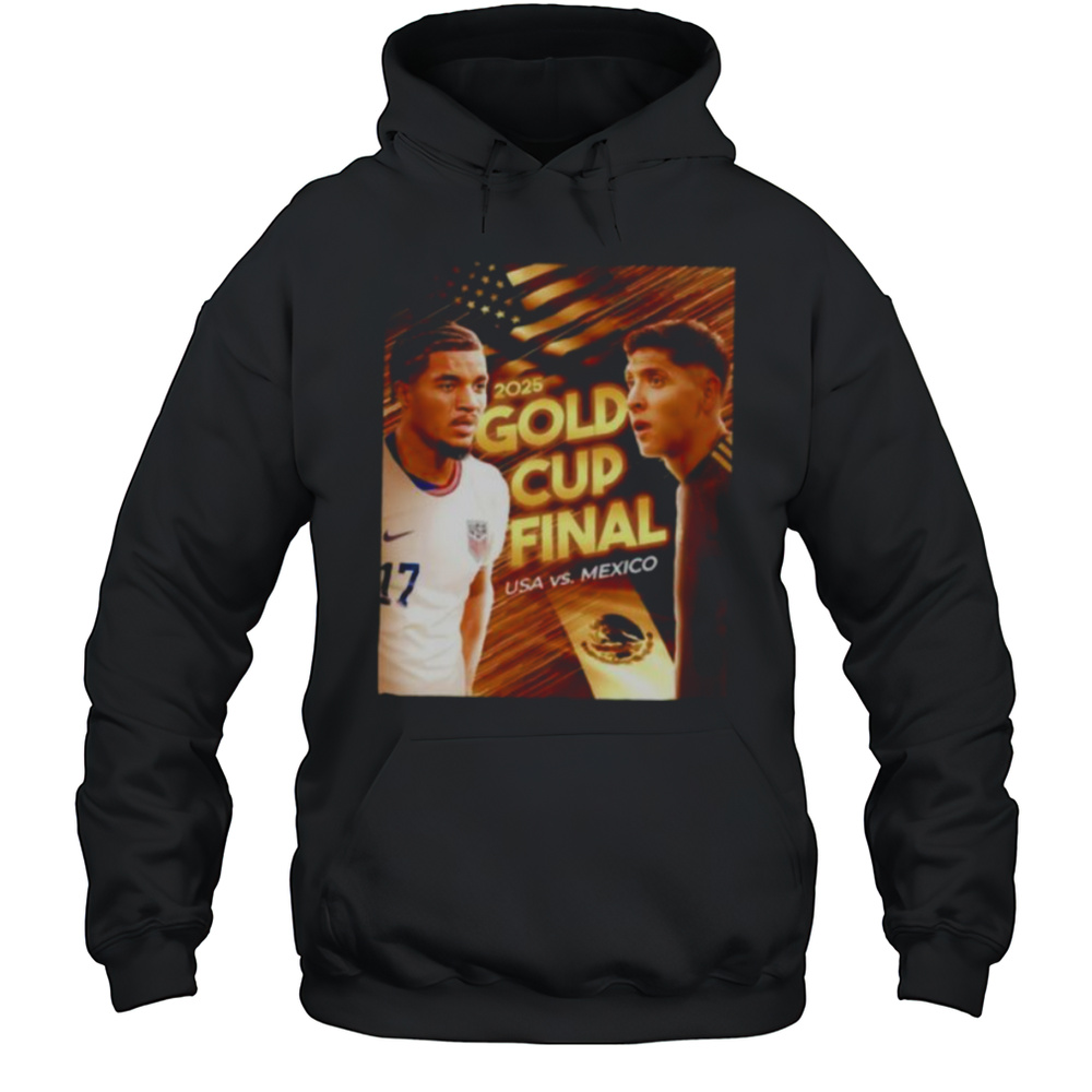 2025 Gold Cup Final USA Vs Mexico Shirt Unisex Hoodie