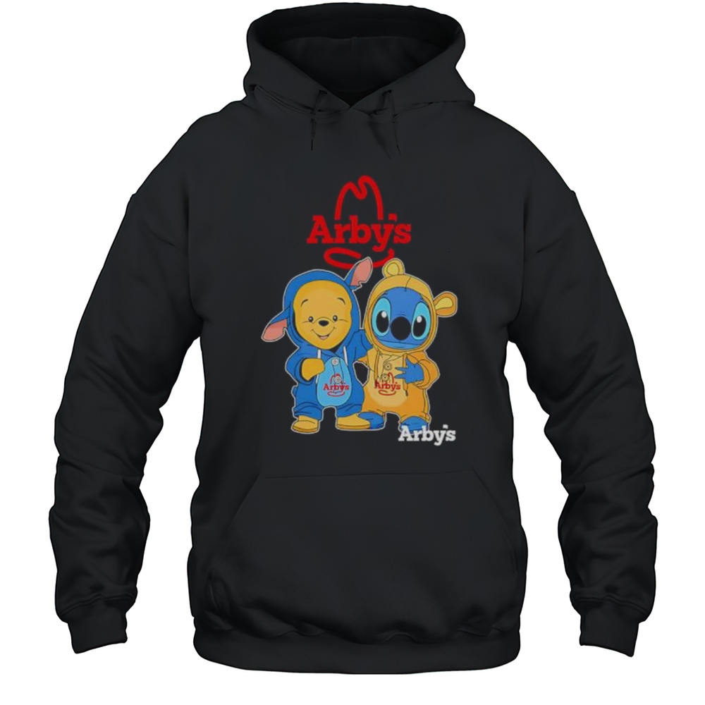 Arbys Pooh And Stitch Friends Shirt Unisex Hoodie