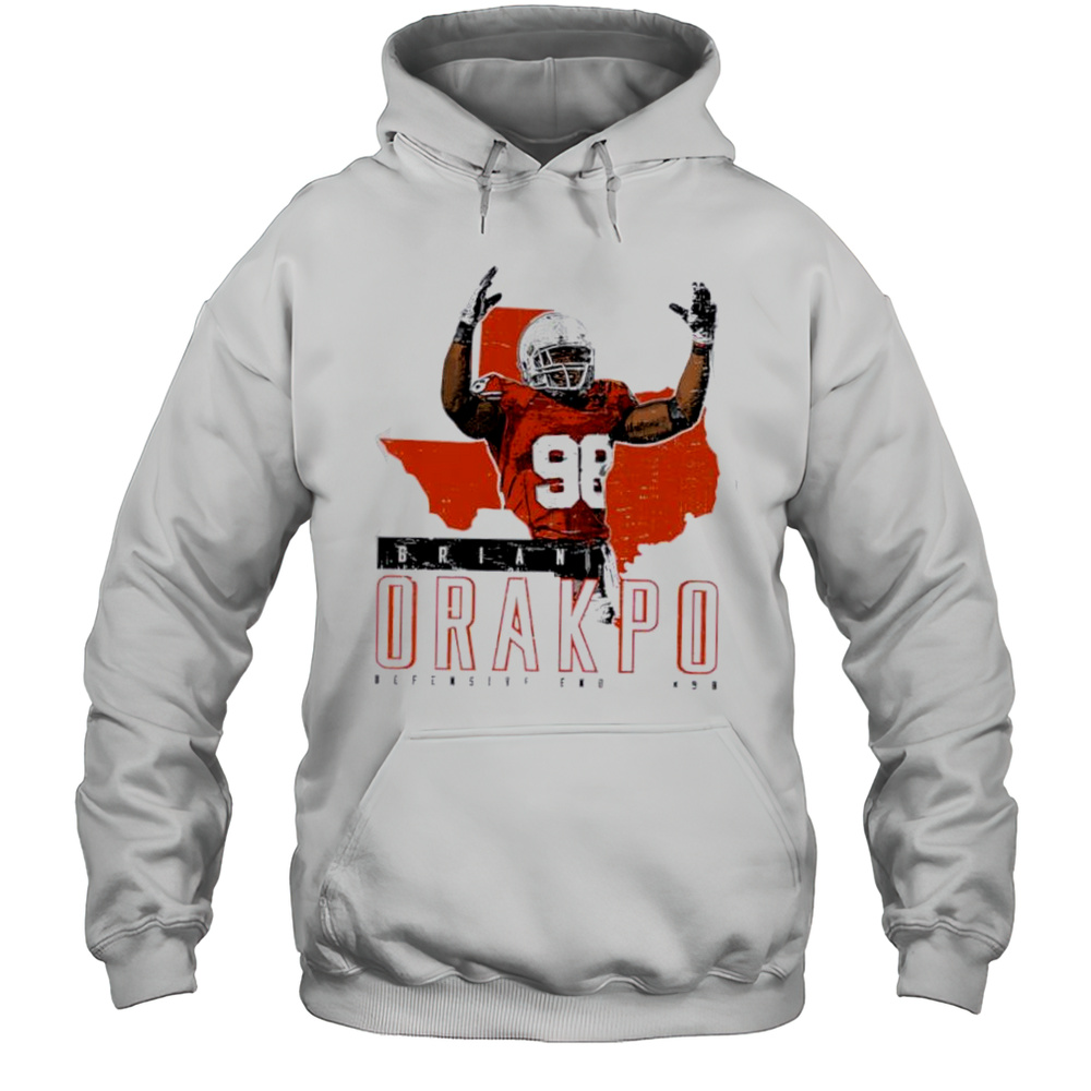 Brian Orakpo Texas Map State Shirt Unisex Hoodie