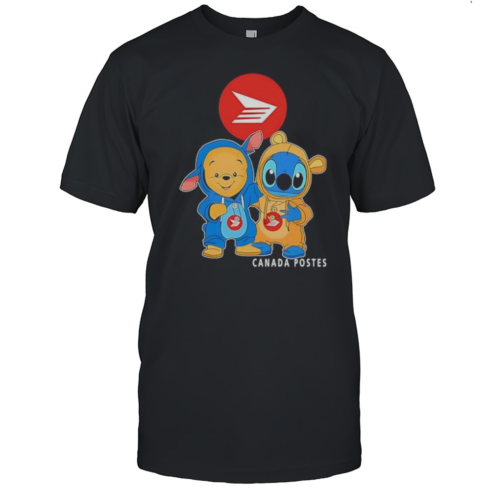 Canada Post Pooh And Stitch Friends Shirt